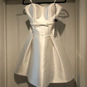 Ieena by Mac Duggal White Cocktail Dress